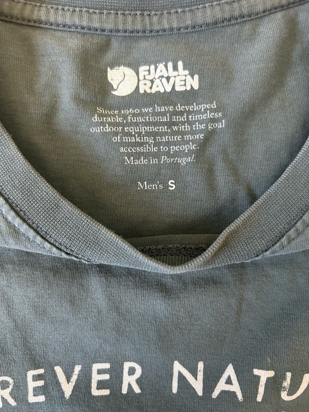 Fjällräven Men's Forever Nature Short Sleeve Tee - Green Men’s Medium - Picture 3 of 9